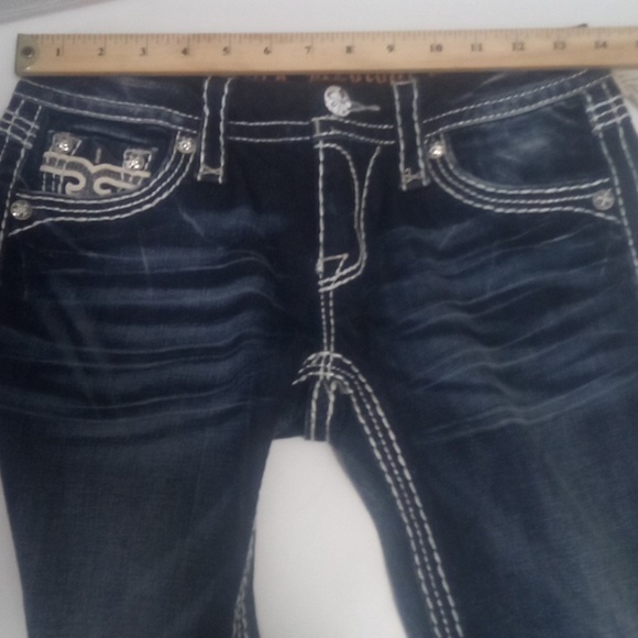 Rock Revival Women's Jeans 26 Bootcut Maria Embellished Shimmer NWOT - Picture 10 of 13